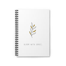 Load image into Gallery viewer, Bloom With Grace Spiral Notebook - Ruled Line
