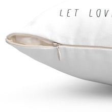 Load image into Gallery viewer, Let Love Grow Spun Polyester Square Pillow
