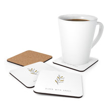 Load image into Gallery viewer, Bloom With Grace Corkwood Coaster Set
